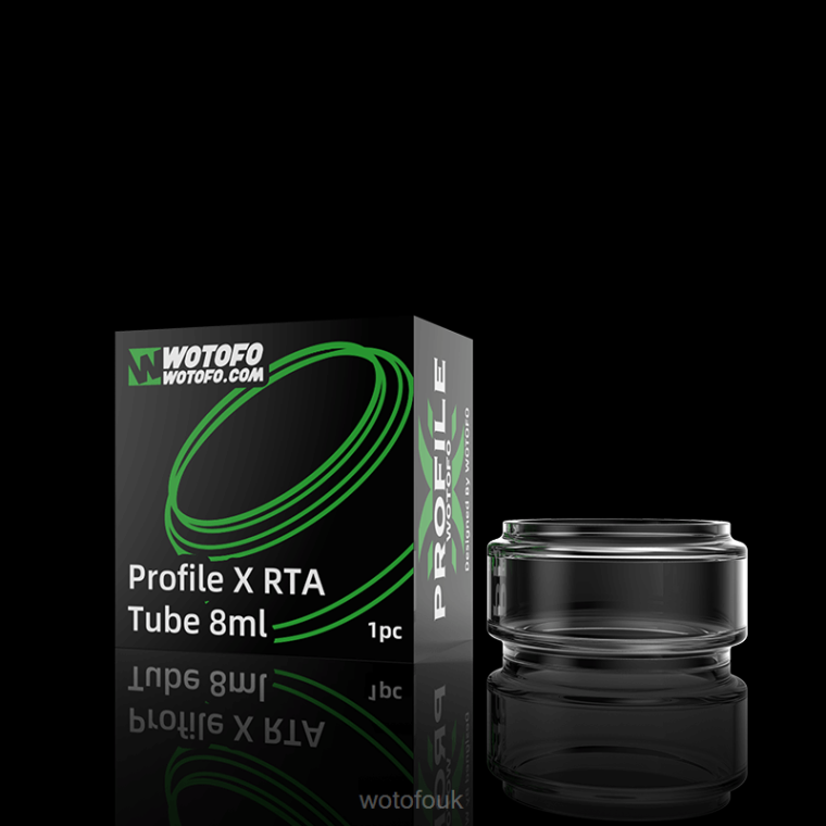 N2JLX399 - WOTOFO vape flavours Wotofo PROFILE X TANK TUBE BUBBLE GLASS 8ML