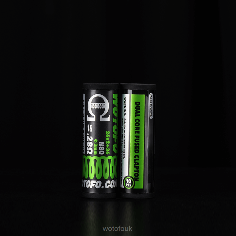N2JLX314 - WOTOFO London Wotofo PREBUILT COILS DUAL CORE FUSED CLAPTON 0.28 OHM 10PCS