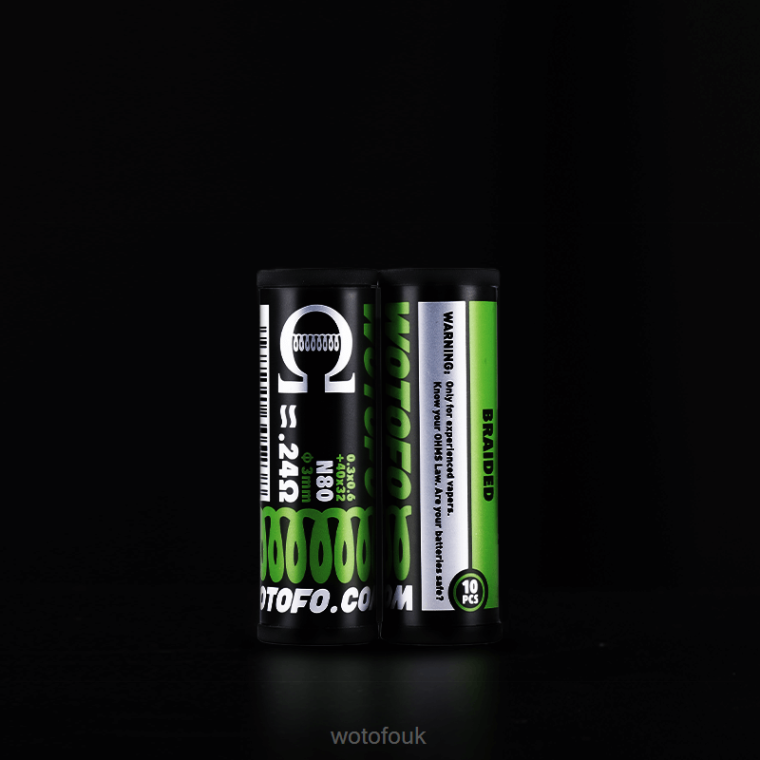 N2JLX314 - WOTOFO London Wotofo PREBUILT COILS DUAL CORE FUSED CLAPTON 0.28 OHM 10PCS