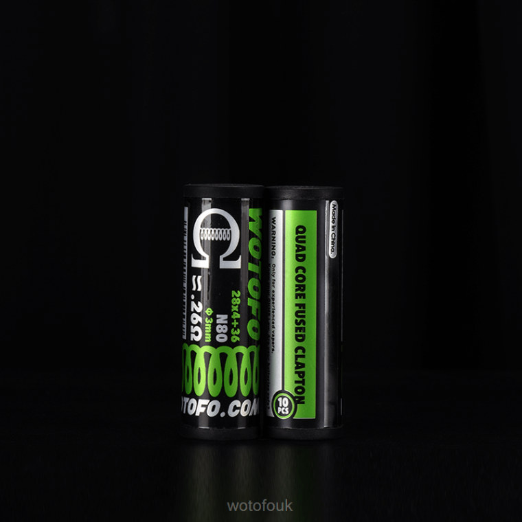 N2JLX314 - WOTOFO London Wotofo PREBUILT COILS DUAL CORE FUSED CLAPTON 0.28 OHM 10PCS