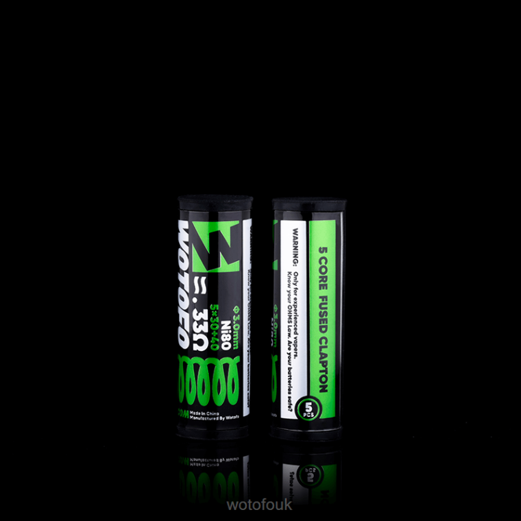 N2JLX314 - WOTOFO London Wotofo PREBUILT COILS DUAL CORE FUSED CLAPTON 0.28 OHM 10PCS