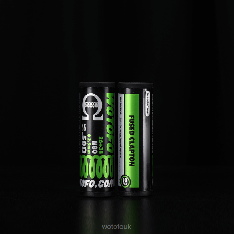 N2JLX314 - WOTOFO London Wotofo PREBUILT COILS DUAL CORE FUSED CLAPTON 0.28 OHM 10PCS