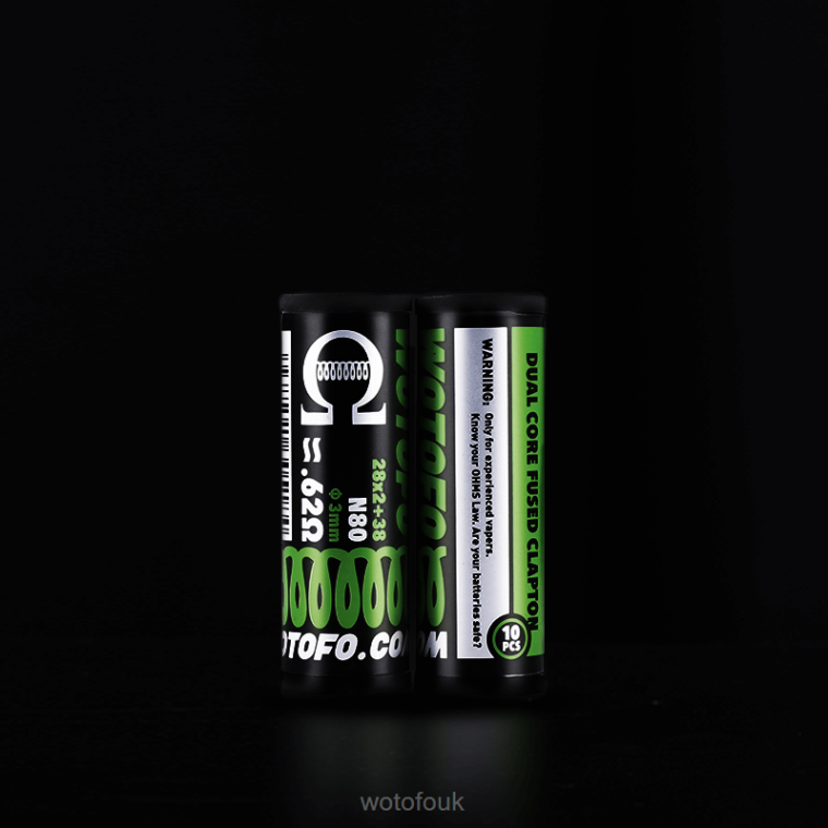 N2JLX314 - WOTOFO London Wotofo PREBUILT COILS DUAL CORE FUSED CLAPTON 0.28 OHM 10PCS