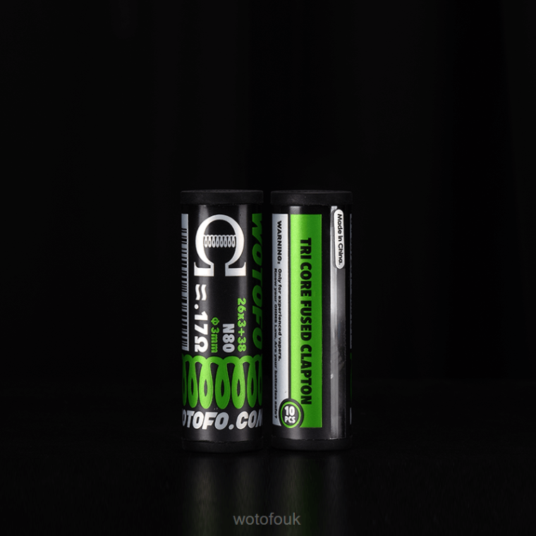 N2JLX314 - WOTOFO London Wotofo PREBUILT COILS DUAL CORE FUSED CLAPTON 0.28 OHM 10PCS