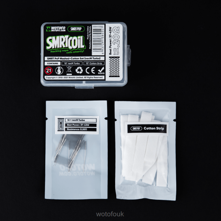 N2JLX317 - WOTOFO vape review Wotofo SMRT PNP MESH-COTTON SET NEXMESH CHILL