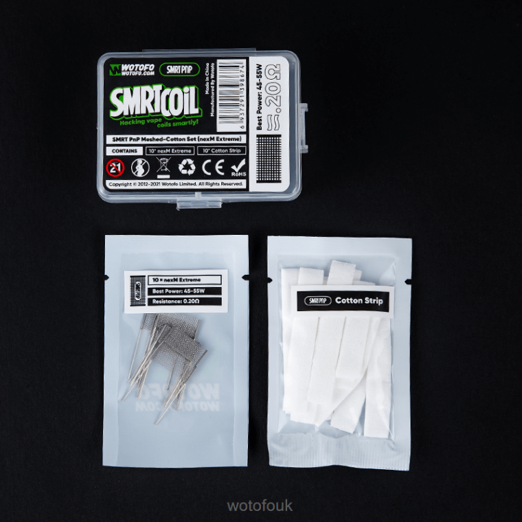 N2JLX317 - WOTOFO vape review Wotofo SMRT PNP MESH-COTTON SET NEXMESH CHILL