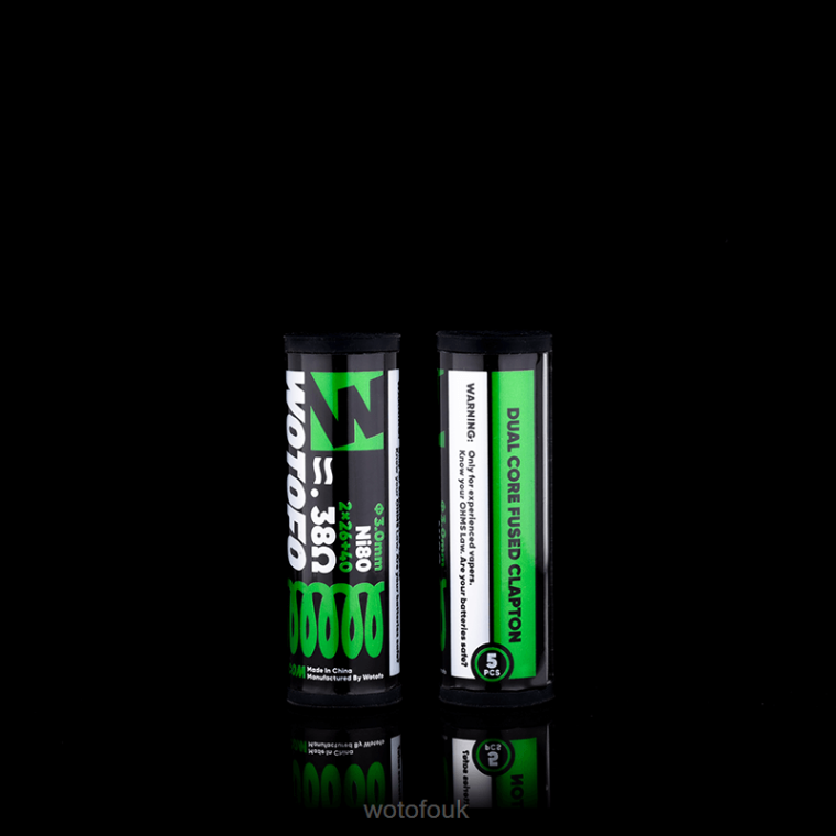 N2JLX325 - WOTOFO vape price Wotofo PREBUILT COILS DUAL CORE FUSED CLAPTON 0.38 OHM 5PCS