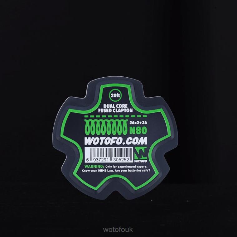 N2JLX353 - WOTOFO vape UK Wotofo PREBUILT WIRE SPOOL DUAL CORE FUSED CLAPTON - 26*2+36