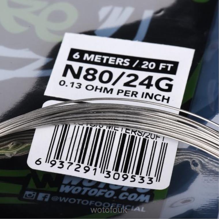 N2JLX361 - WOTOFO UK Wotofo PREBUILT WIRE SPOOL NI80 COMPETITION WIRE - 24G