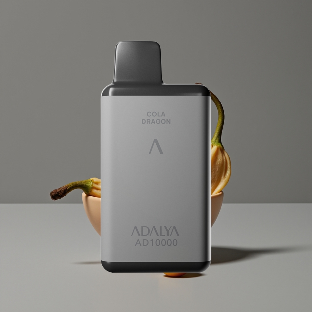 Adalya AD 10000 Puffs Disposable Vape Berlin Night, Space Gray, USB-C