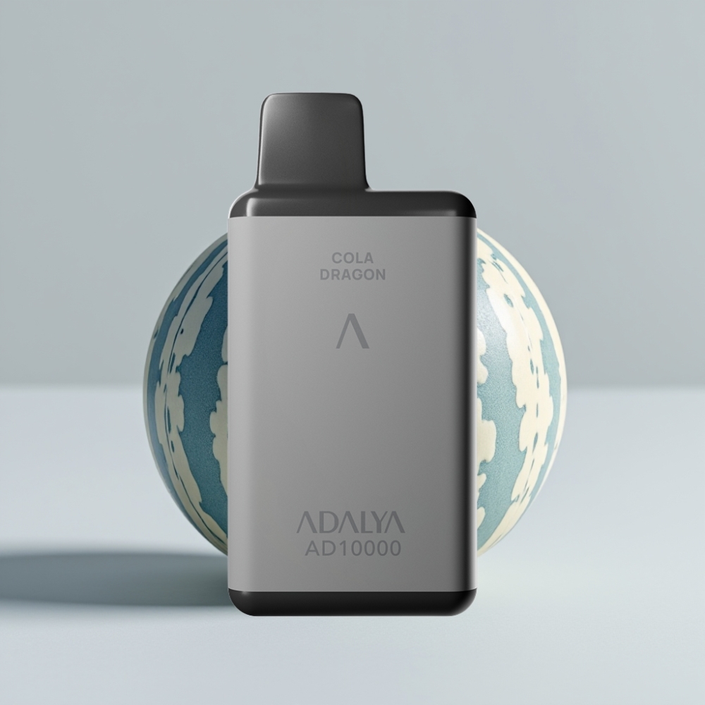 Adalya AD 10000 Puffs Disposable Vape Blue Melon, Space Gray, USB-C Rechargeable