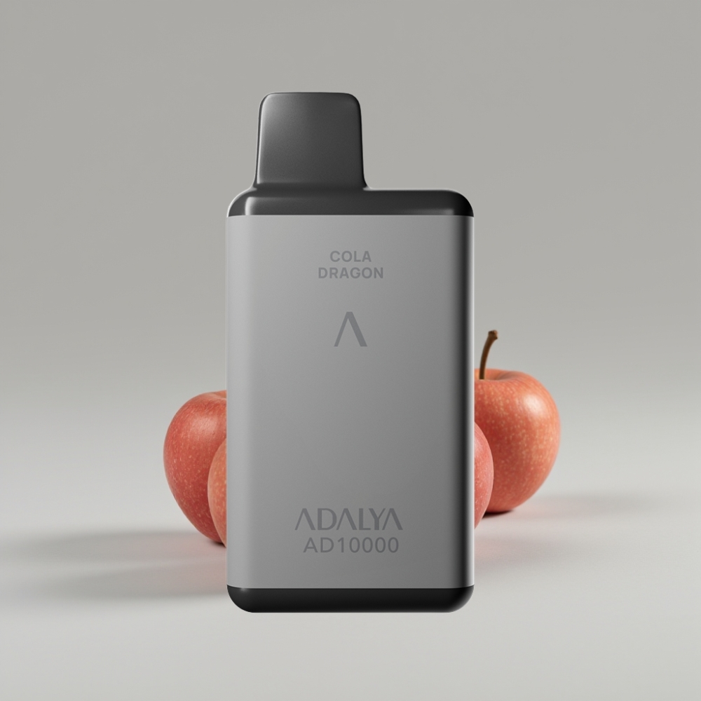 Adalya AD 10000 Puffs Disposable Vape The Two Apples Space Gray USB-C