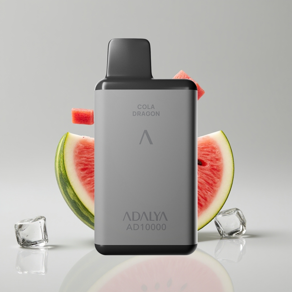 Adalya AD 10000 Puffs Disposable Vape Watermelon Ice USB-C Space Gray