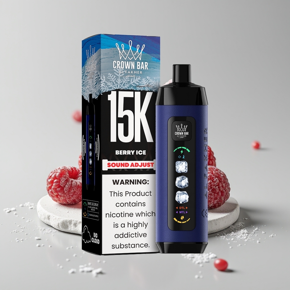 Al Fakher 15k Adjust Clouds Disposable Berry Ice 22ml 850mAh Mesh Coil