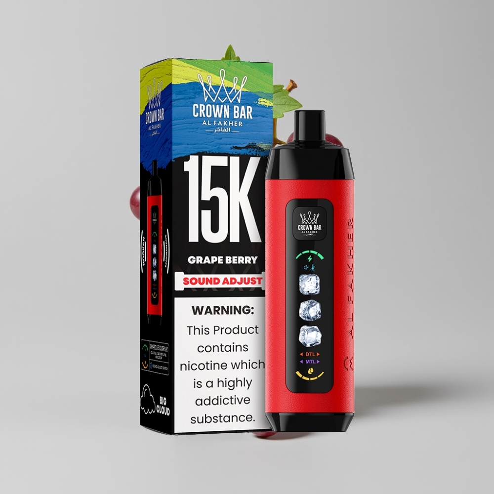 Al Fakher 15k Adjust Clouds Disposable Device Grape Berry 22mL 850mAh