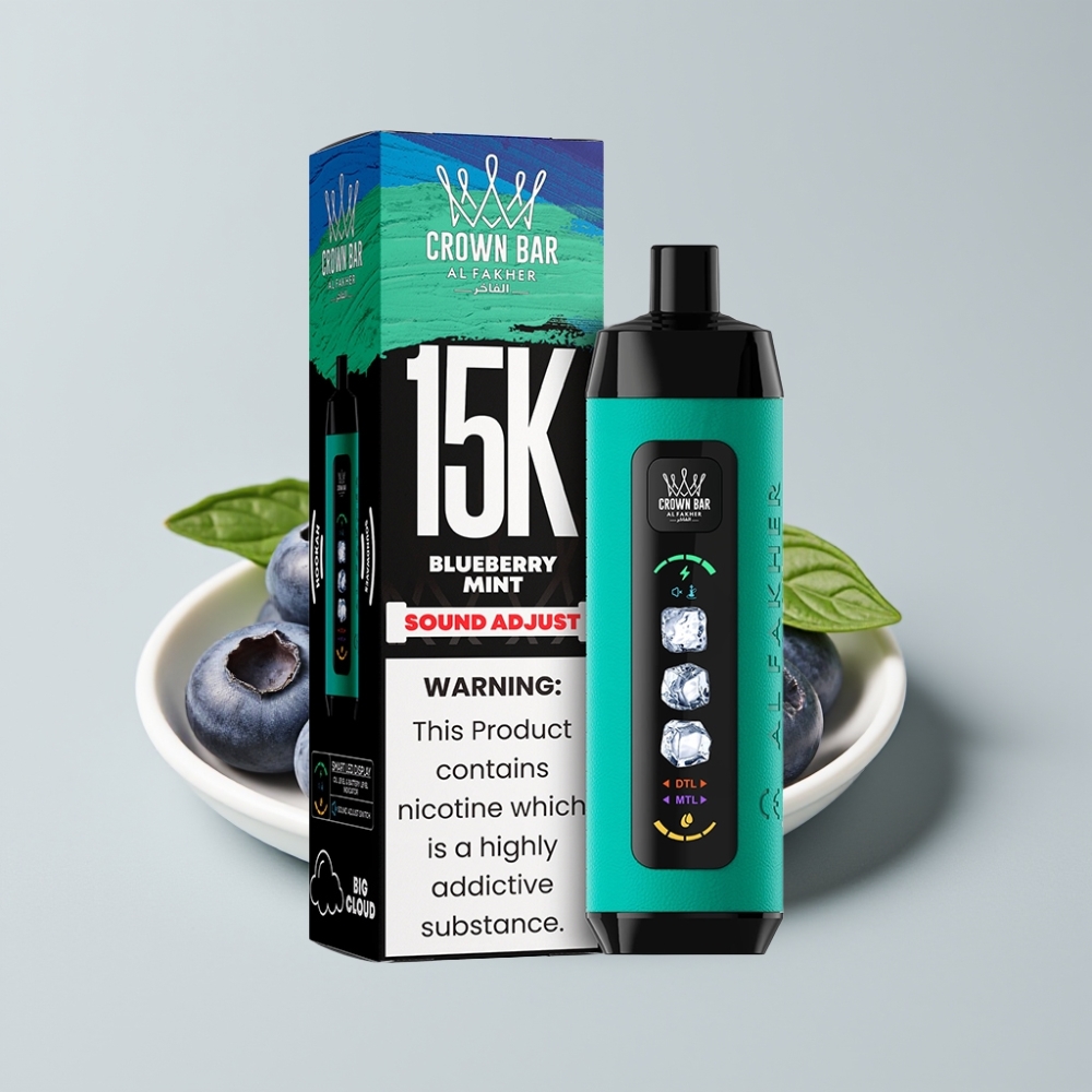 Al Fakher 15k Ice Adjust Clouds Disposable Device Blueberry Mint 15000 Puffs 22ml 850mAh