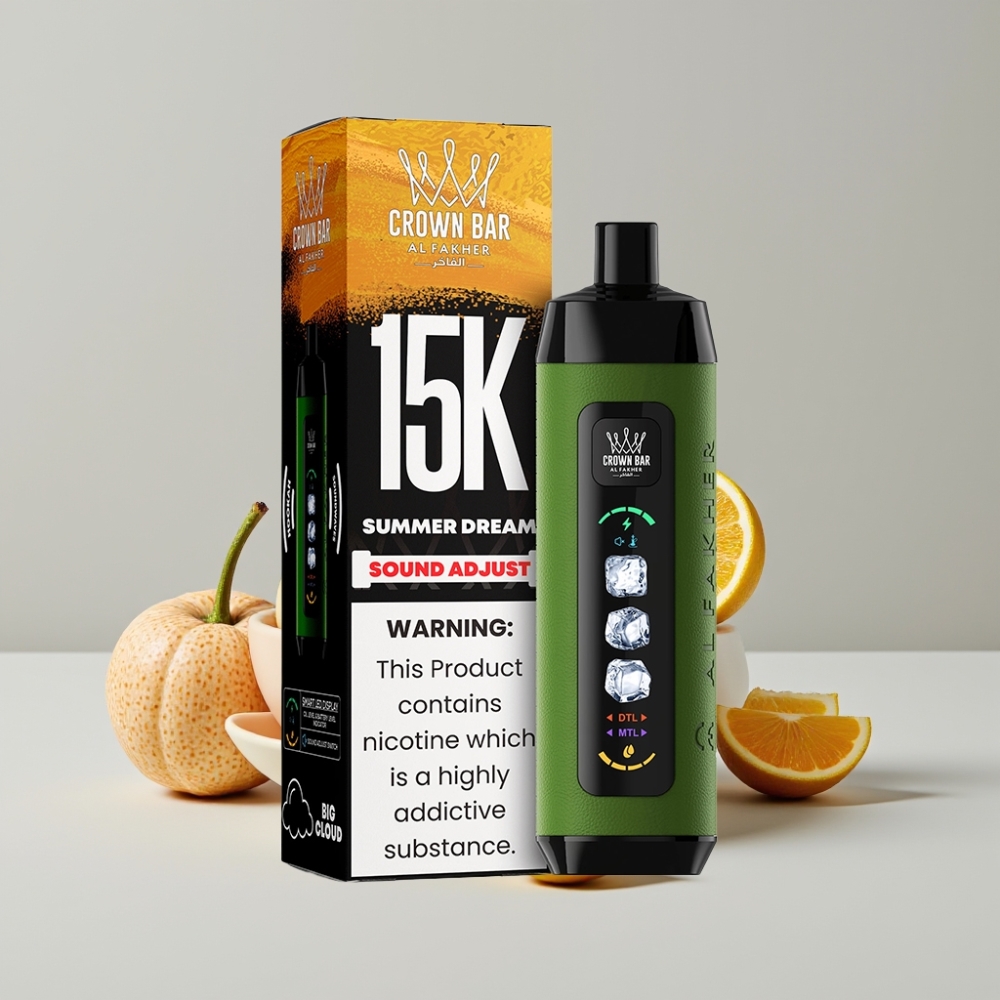 Al Fakher 15k Ice Adjust Clouds Disposable Device Summer Dream 15000 Puffs 22mL Mesh Coil