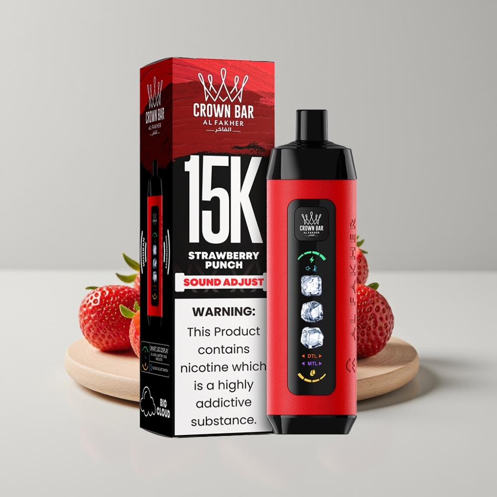 Al Fakher Adjust Clouds 15K Disposable - Strawberry Punch, 850mAh, 22mL