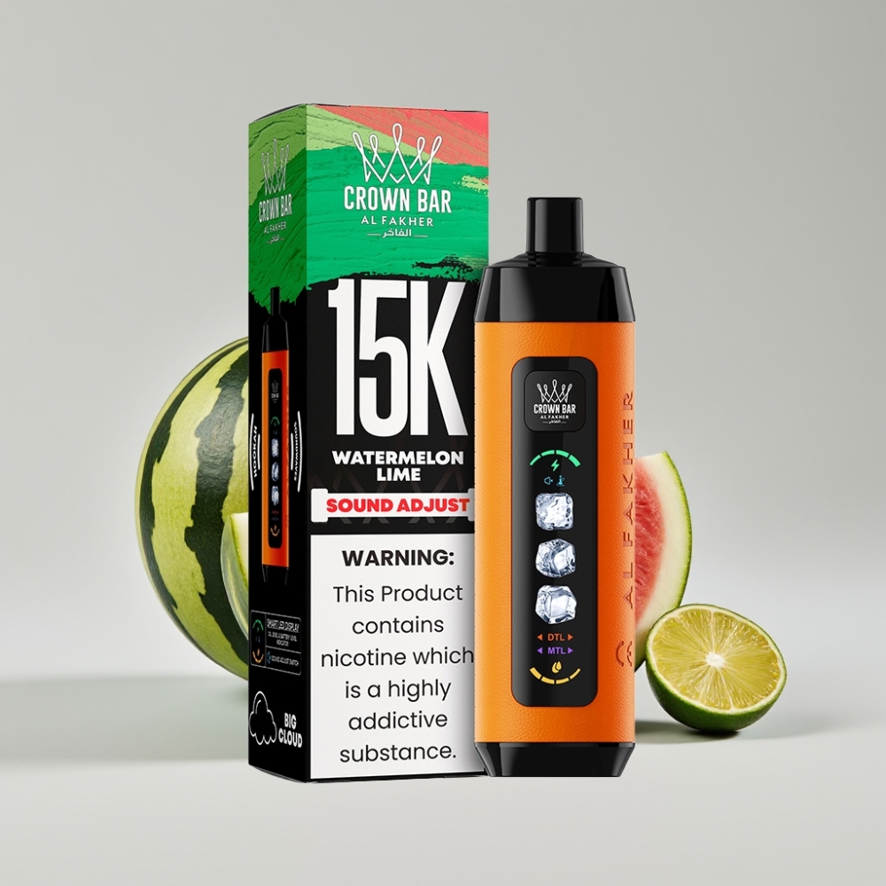 Al Fakher Ice Adjust 15K Disposable Device Watermelon Lime – 22mL, 850mAh, Type-C