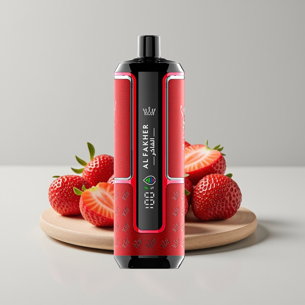 Al Fakher Crown Bar 15K Hypermax Disposable Vape Kit Strawberry Punch 22mL