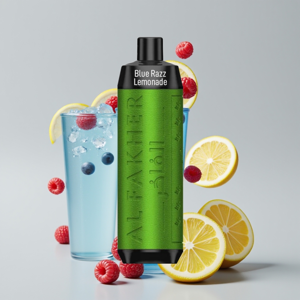 Al Fakher Crown Bar 8000 Puffs Crystal Disposable Vape Blue Razz Lemonade 18ml