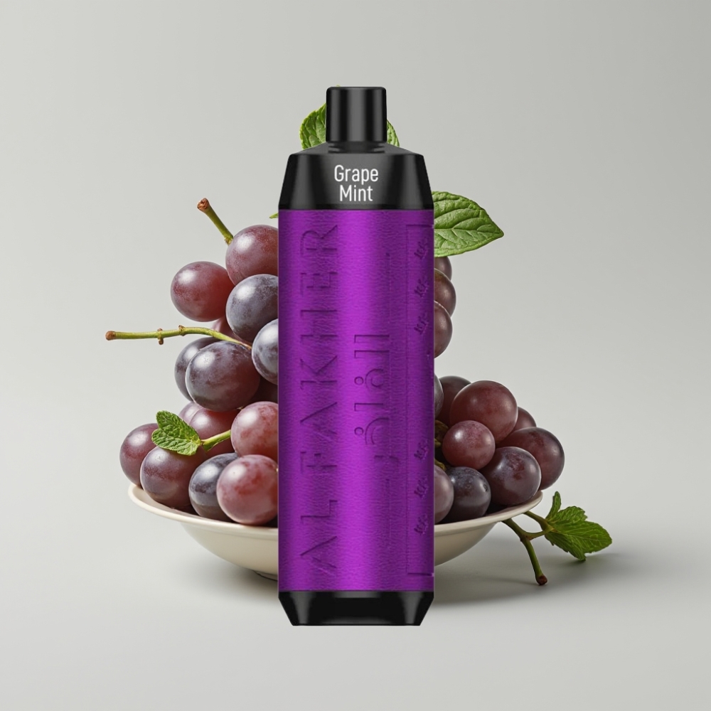 Al Fakher Crown Bar 8000 Puffs Crystal Disposable Vape Grape Mint 18mL