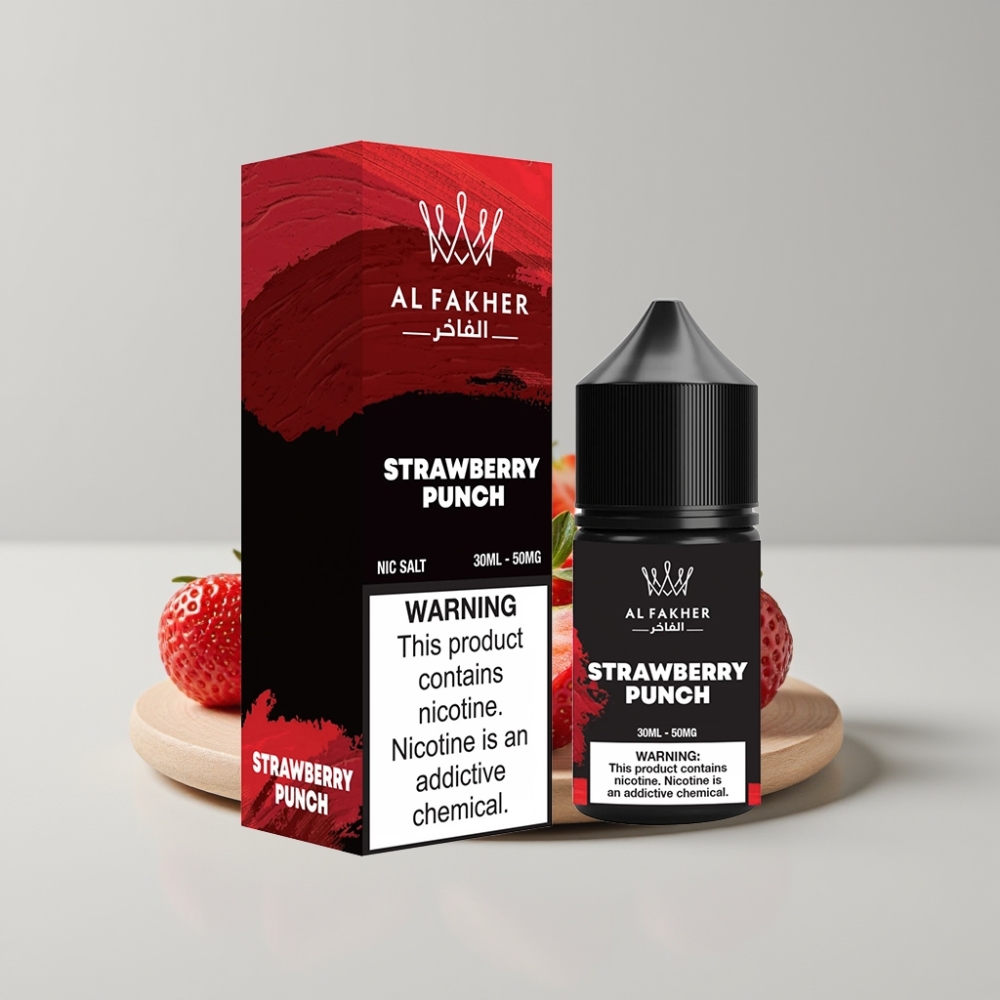 AL Fakher Nicotine Salt 1500 Puffs Strawberry Punch 50MG