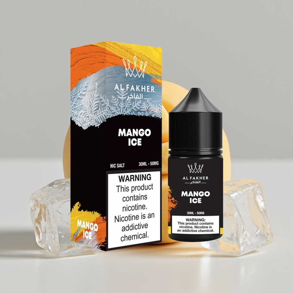 AL Fakher Nicotine Salt 30ml 50MG Mango Ice Pod E-Liquid