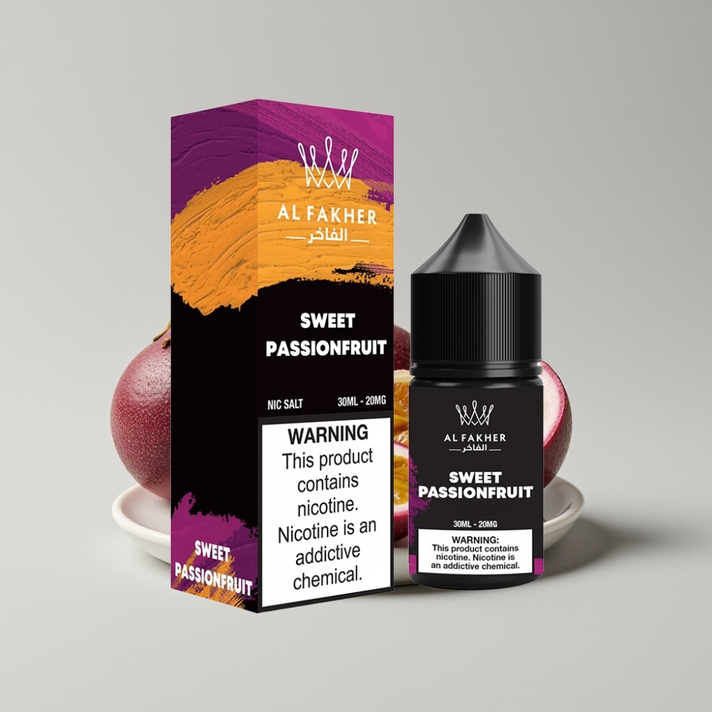 AL Fakher Nicotine Salt 30ml Sweet Passionfruit 20mg Pod & Pen Vape Liquid
