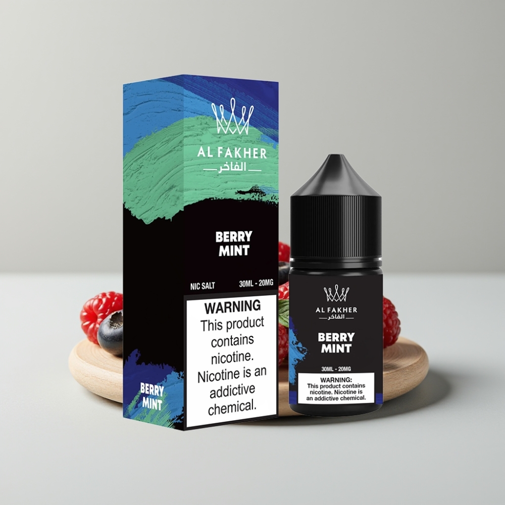 AL Fakher Nicotine Salt 6000 Puffs 20MG Berry Mint 30ml