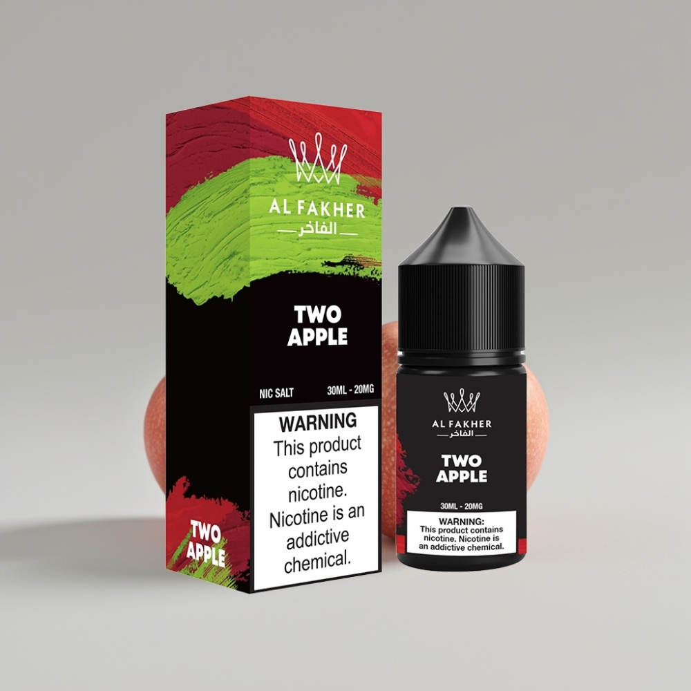 AL Fakher Nicotine Salt E-Liquid 30ml Two Apple 20mg