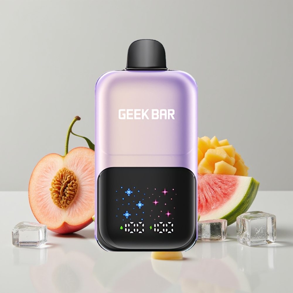 GEEK BAR 2GO 50000 Puffs Dual Tank Peach Mango Watermelon Ice Disposable Vape