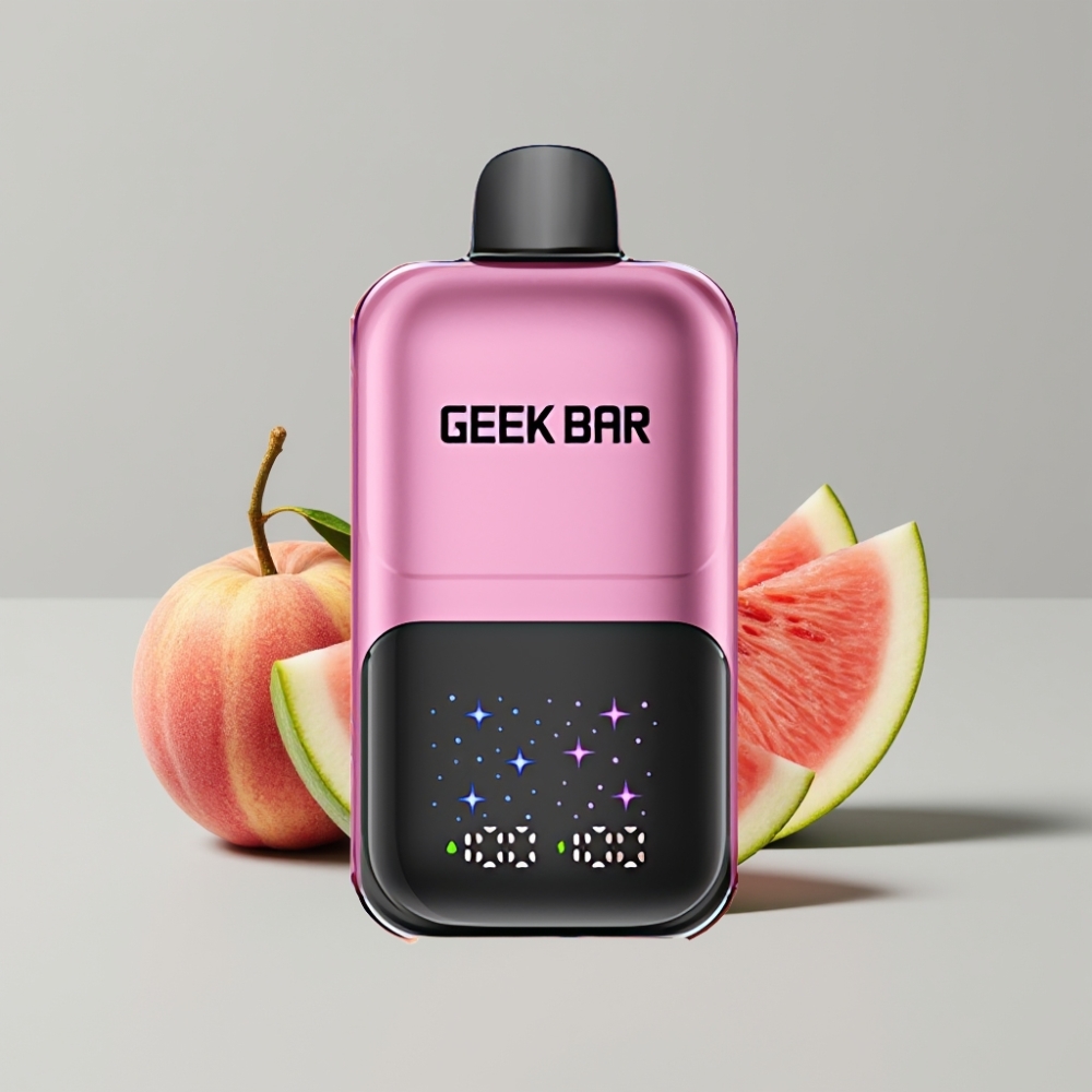 GEEK BAR 2GO 50000 Puffs Dual Tank Peach & Watermelon Disposable Vape Pen