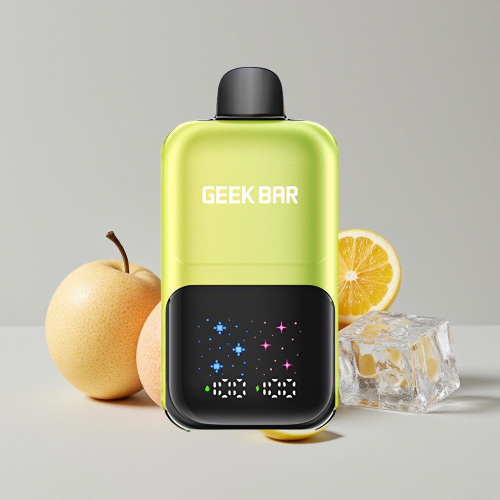 GEEK BAR 2GO 50000 Puffs Dual Tank Rechargeable Disposable Vape Pen Sour Apple Ice