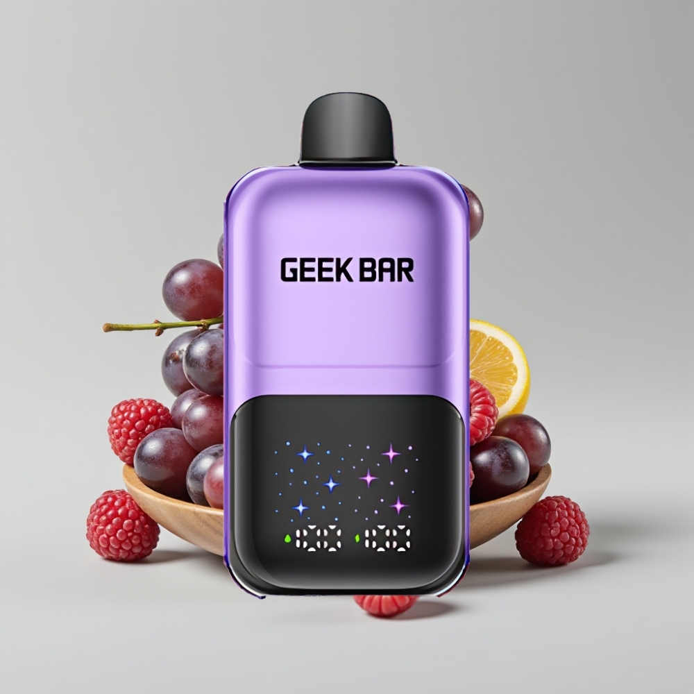 GEEK BAR 2GO 50000 Puffs Dual Tank Rechargeable Grape & Raspberry