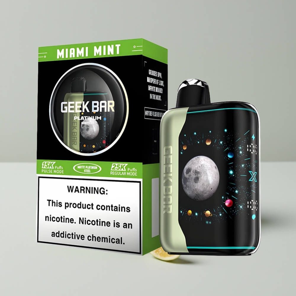 GEEK BAR Platinum 25000 Puffs Miami Mint Dual Mesh Coil USB-C