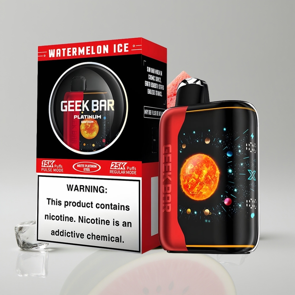 GEEK BAR Platinum 25000 Puffs Watermelon Ice Dual Mesh Coil USB-C Charging