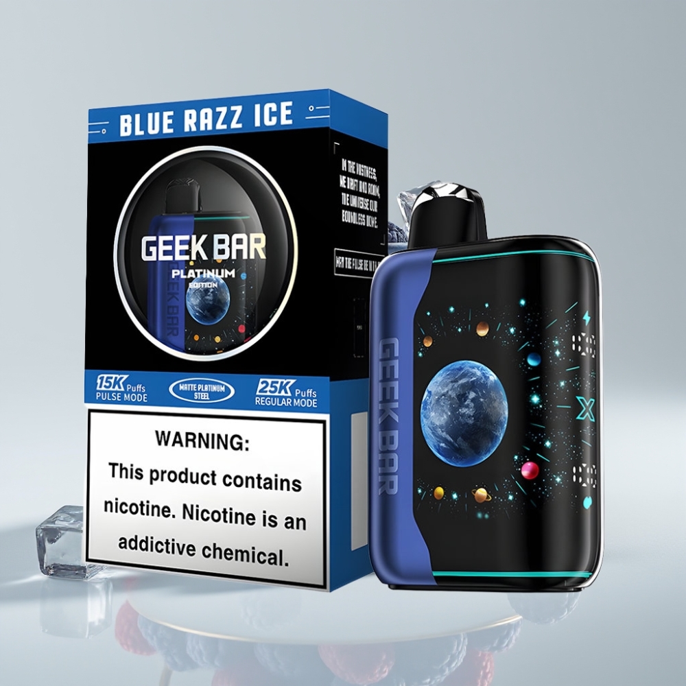 GEEK BAR Platinum Edition 25000 Puffs Dual Mesh Coil Blue Razz Ice