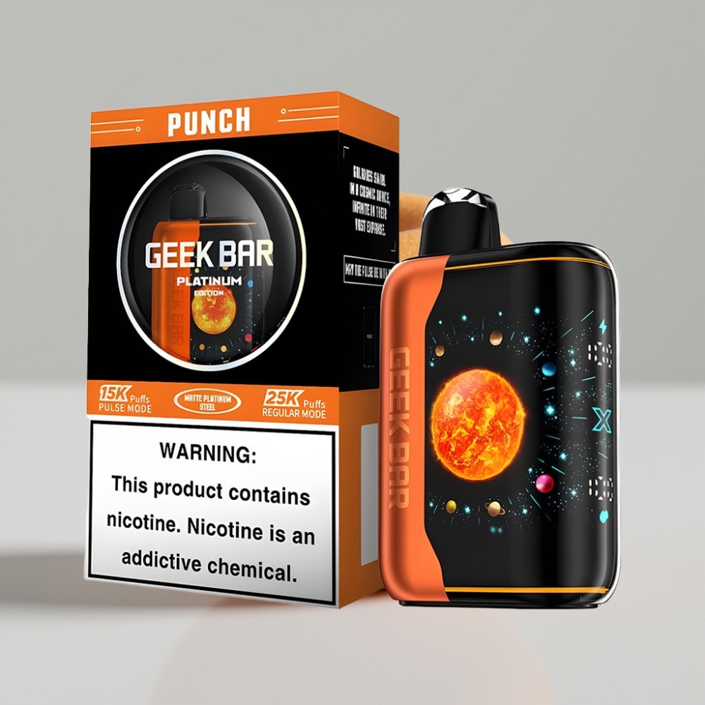 GEEK BAR Platinum Edition 25000 Puffs Punch Dual Mesh Coil USB-C Charging