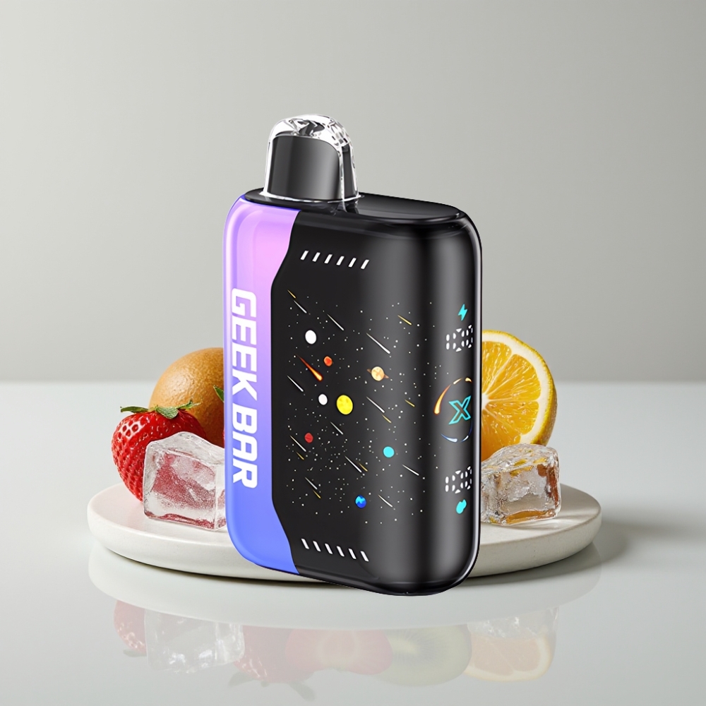 GEEK BAR Pulse X 42K Puffs Meteor Edition Strawberry Kiwi Ice with Dual Mesh Coil & Fast-Charging
