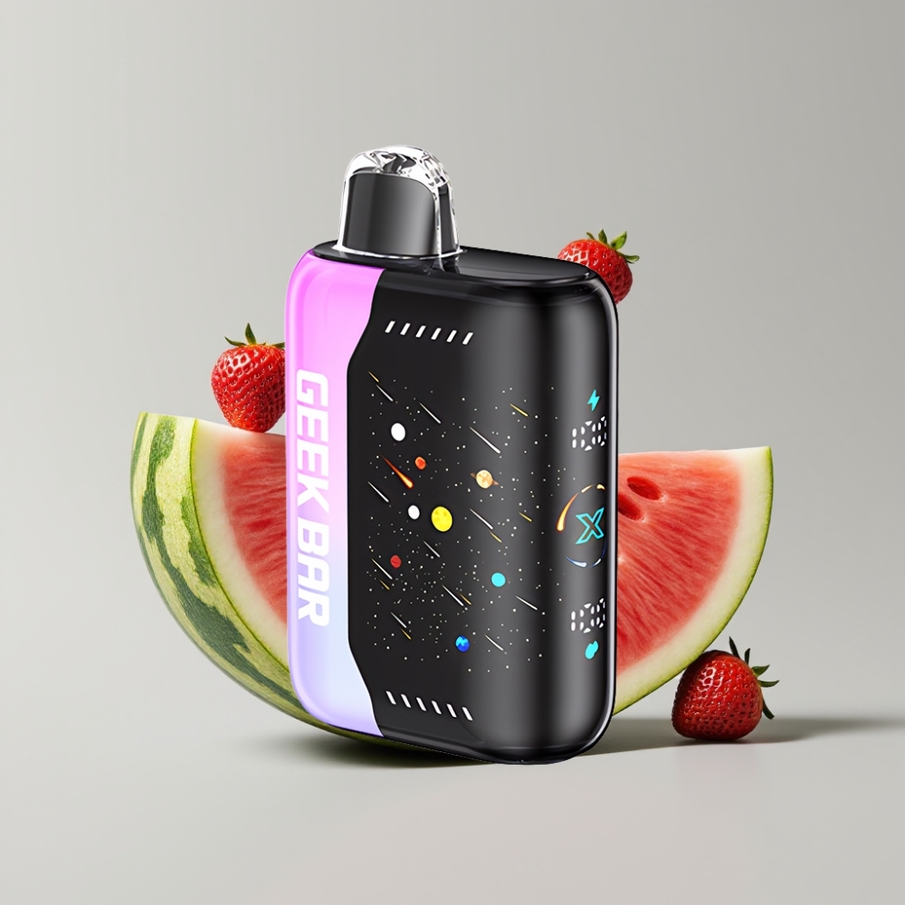 GEEK BAR Pulse X 42K Puffs Meteor Edition Strawberry Watermelon with Dual Mesh Coil & Adjustable Airflow