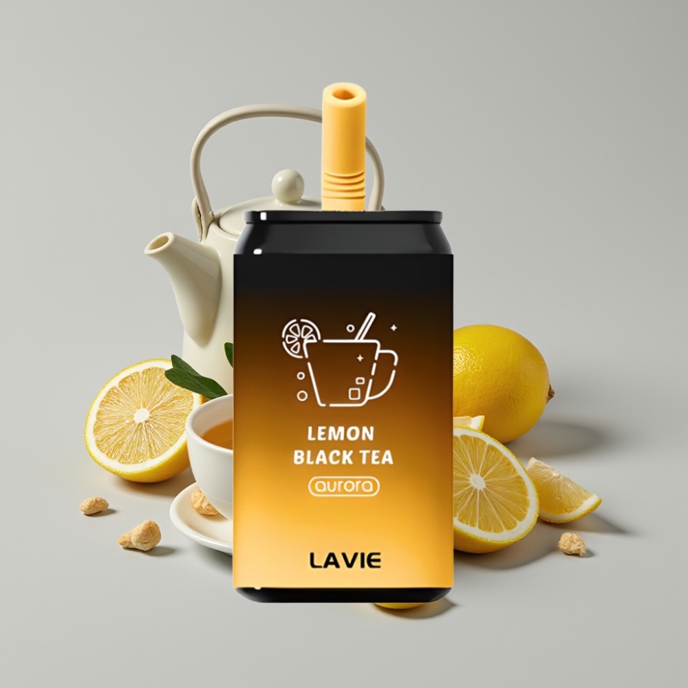 LAVIE Aurora 11000 Puffs Disposable Vape Lemon Black Tea 22ML Type C Rechargeable