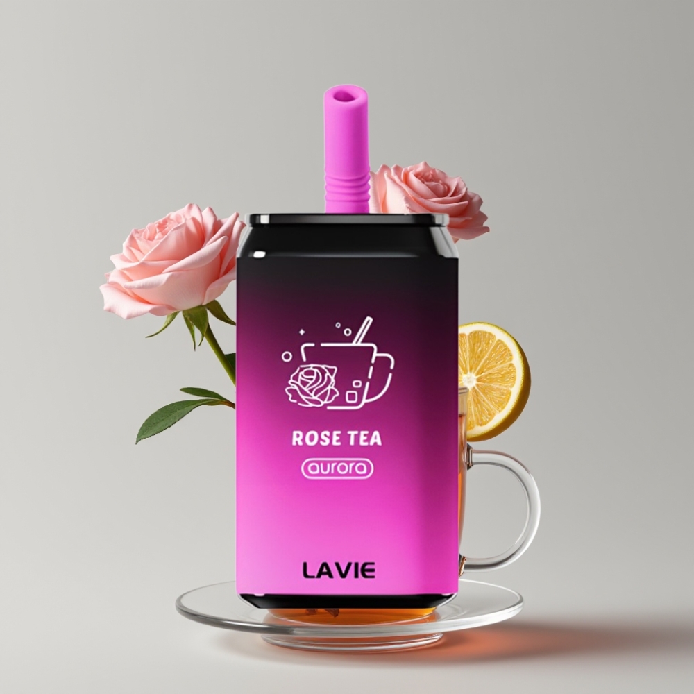 LAVIE Aurora 11000 Puffs Disposable Vape Rose Tea 22ML Type C Rechargeable