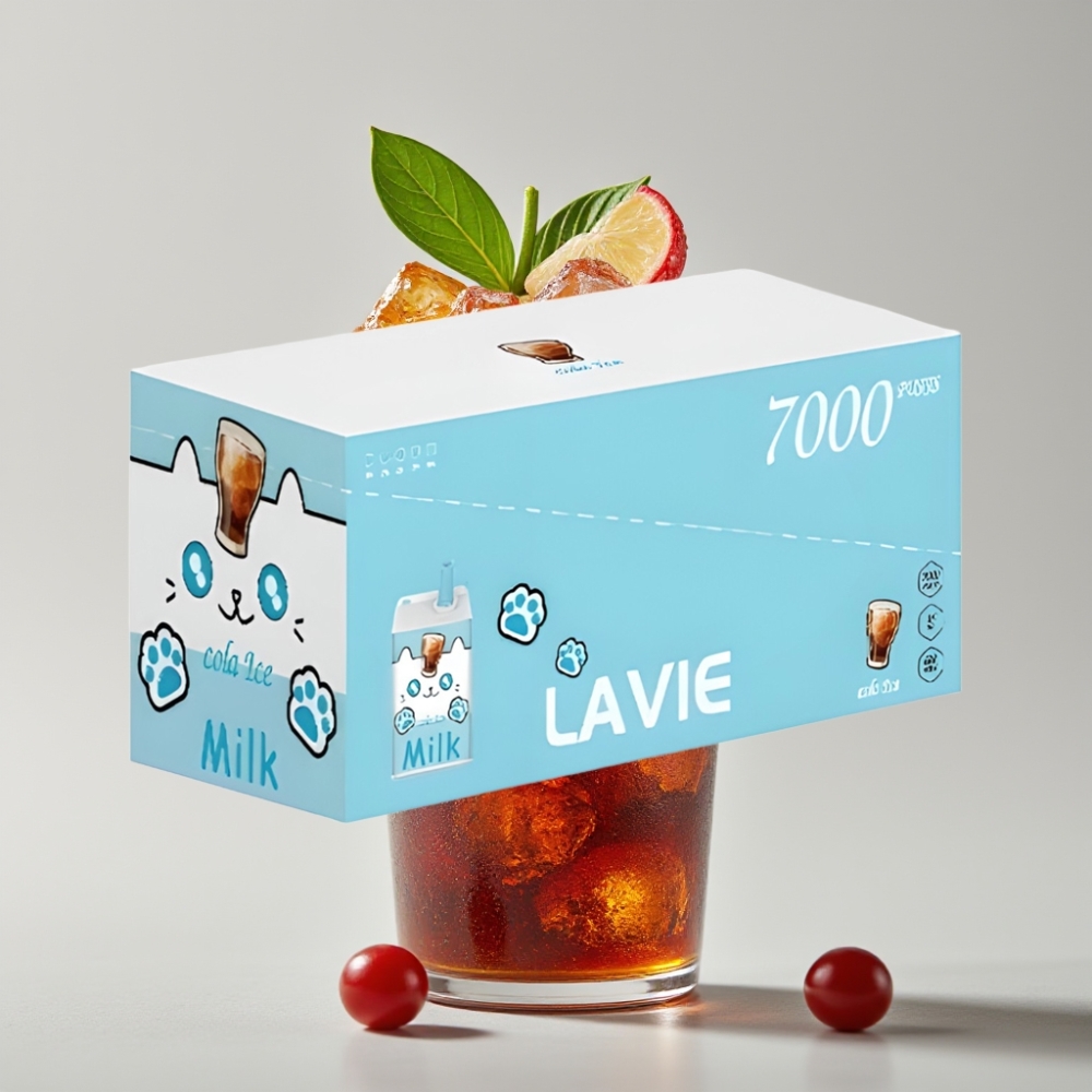 LAVIE Milk 7000 Puffs Disposable Vape Cola Ice 16ML Type C Rechargeable