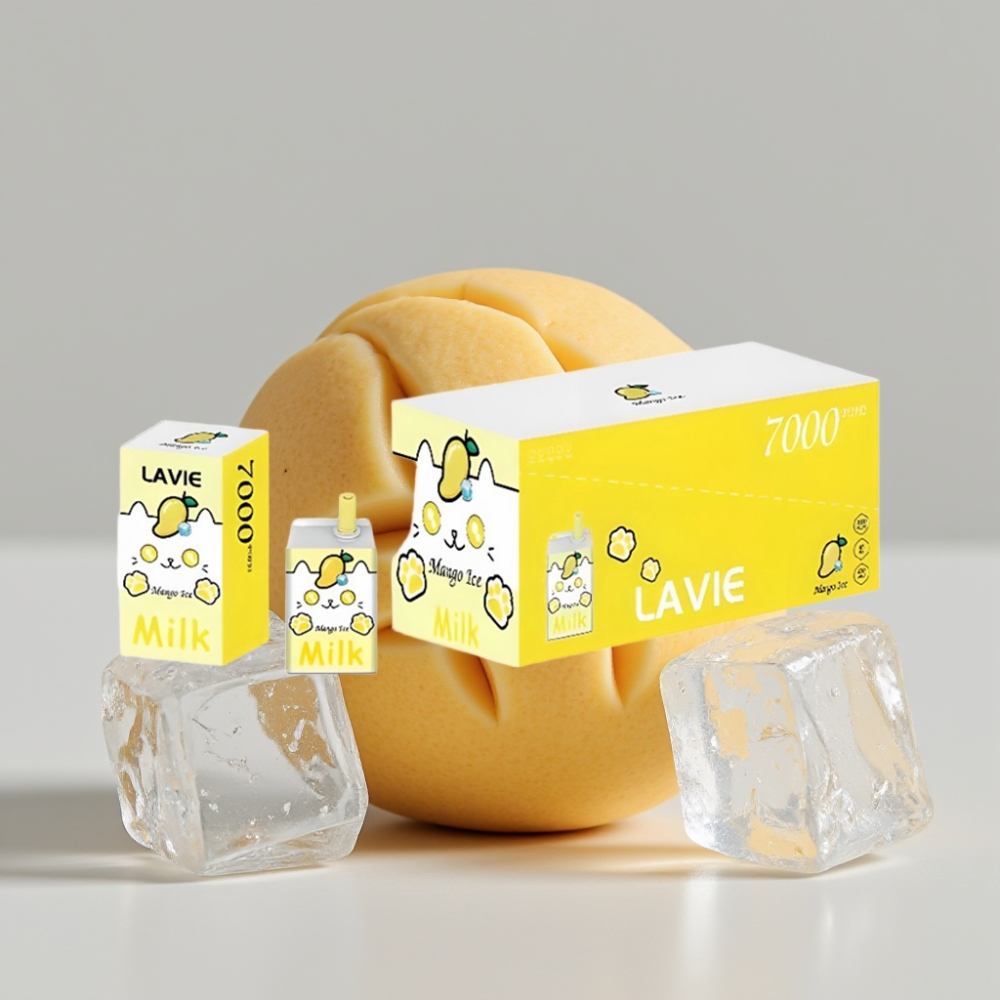 LAVIE Milk 7000 Puffs Disposable Vape Mango Ice 16ML Rechargeable