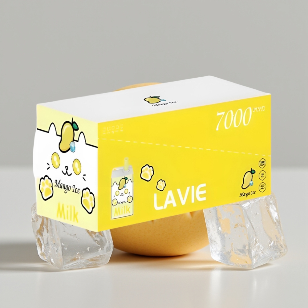 LAVIE Milk 7000 Puffs Disposable Vape Mango Ice 16ML Rechargeable
