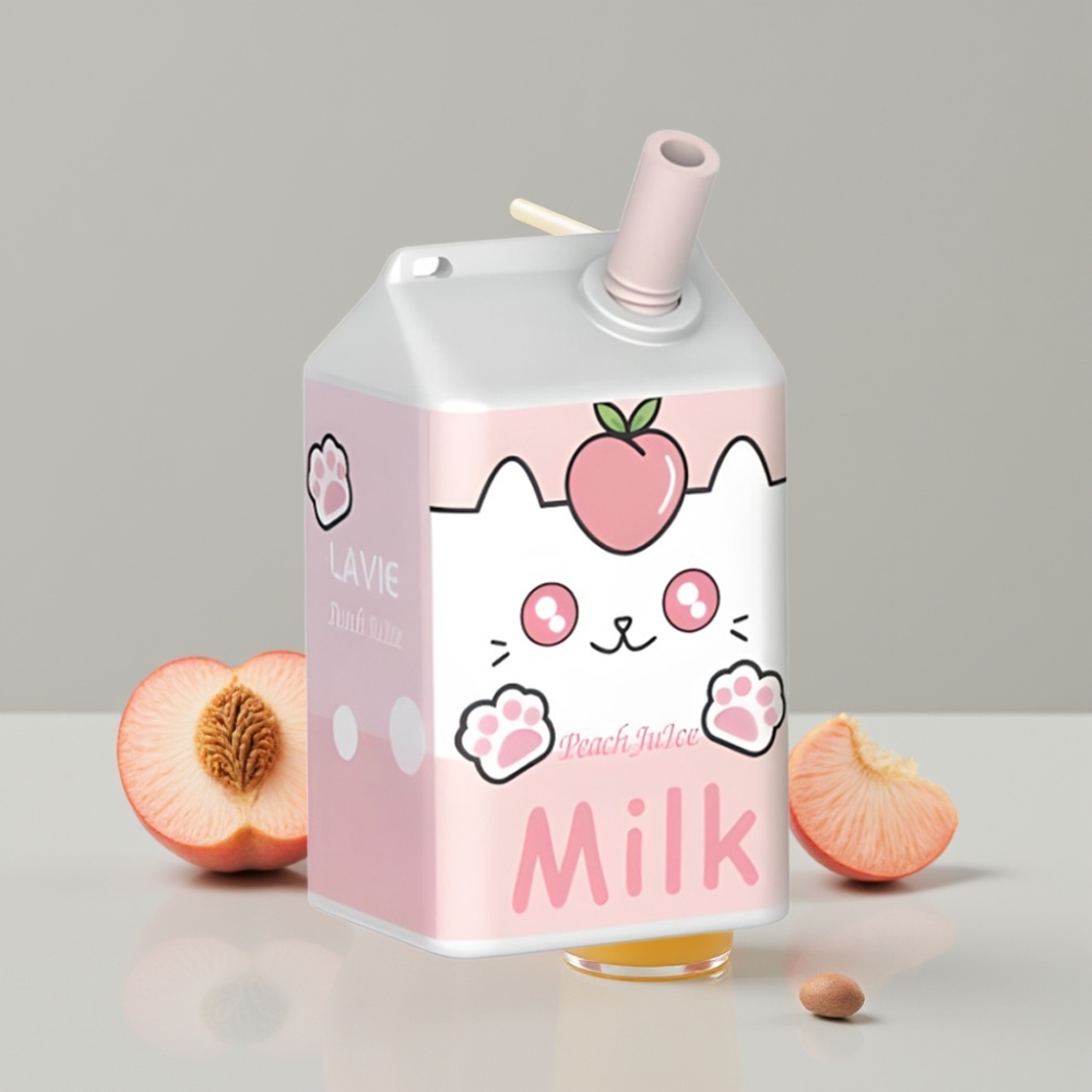 LAVIE Milk 7000 Puffs Peach Juice Disposable Vape 16ML Type C