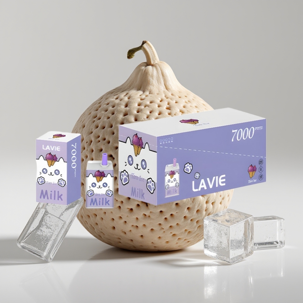 LAVIE Milk 7000 Puffs Taro Ice Disposable Vape 16ML Type C Rechargeable