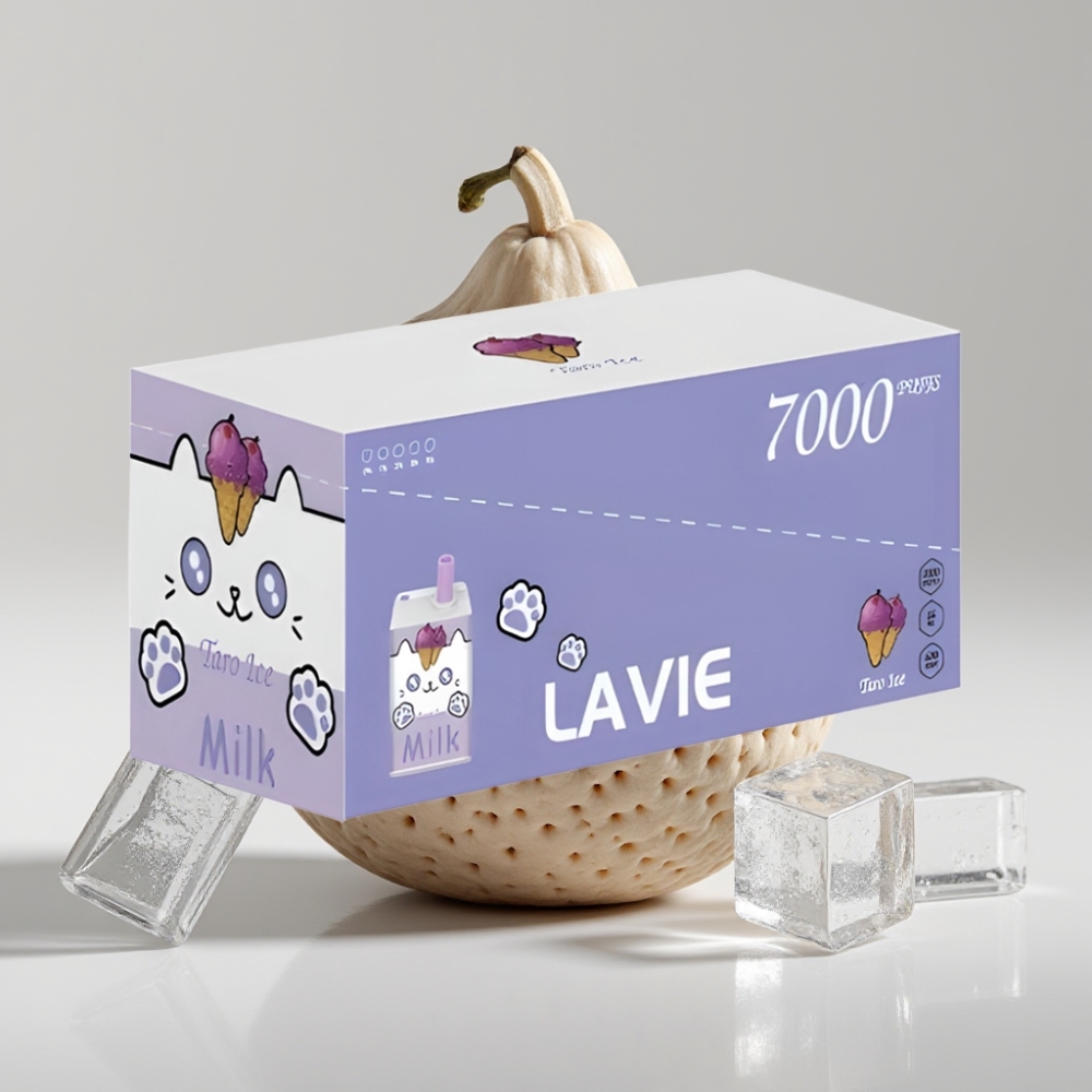 LAVIE Milk 7000 Puffs Taro Ice Disposable Vape 16ML Type C Rechargeable