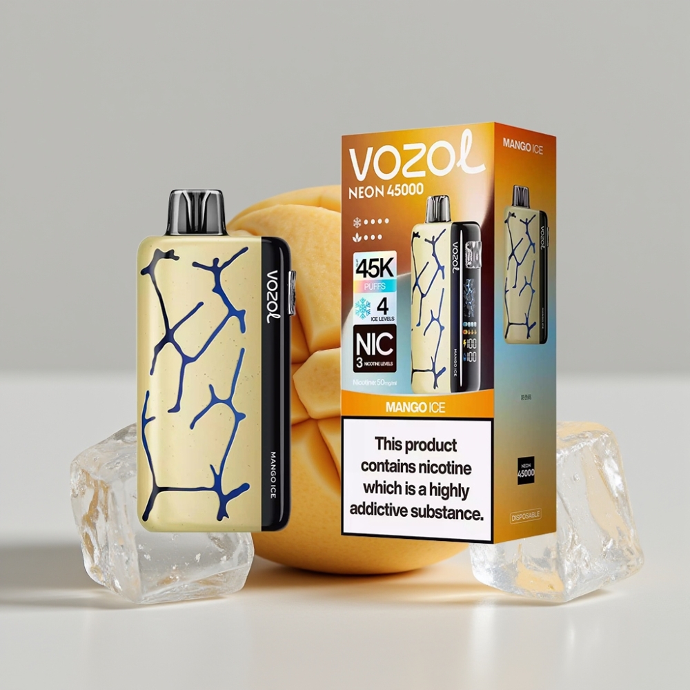 Vozol Neon 45000 Puffs Adjustable Ice Airflow Disposable Vape Mango Ice